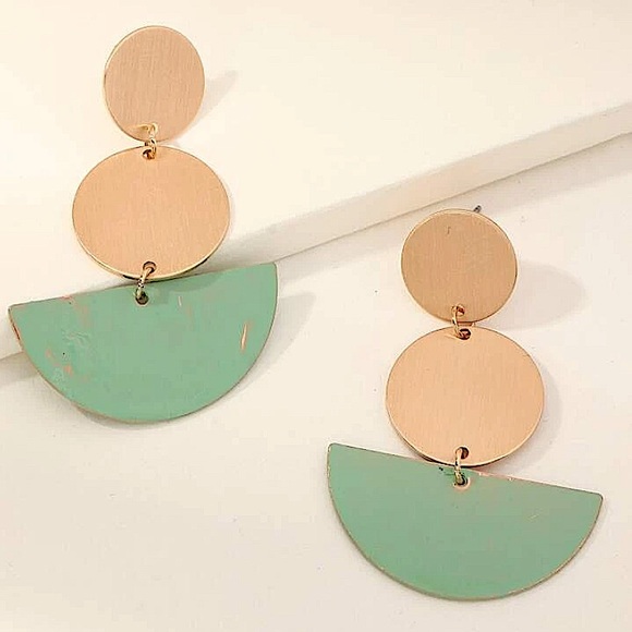 2 FOR $20 Geometric Dangle Earrings - Picture 2 of 4